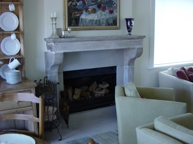 Sandstone fireplace After