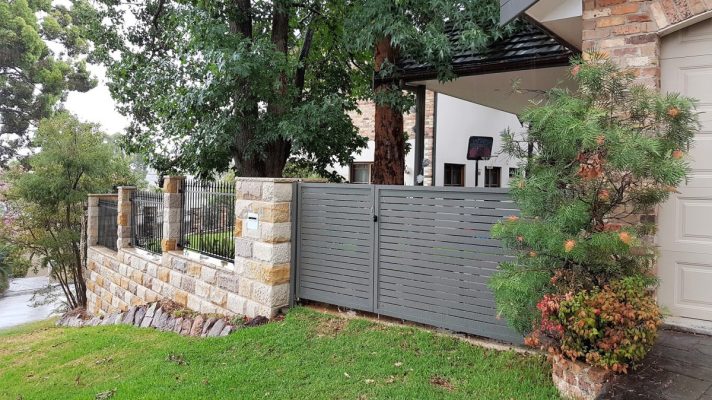 After image of Sandstone Fencing and Gate by Ridgway Landscapes and Paving